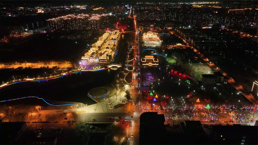 东营vs广域夜景视频直播，谁才是黄河入海口的不夜城？